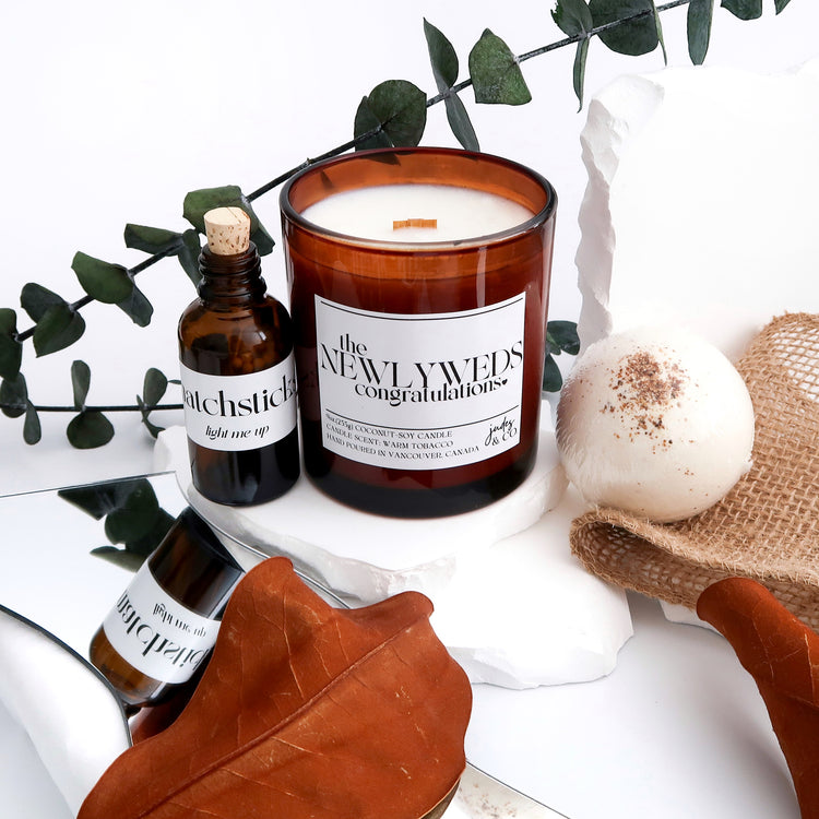 SELF CARE W/ CUSTOM CANDLE {bundle set}