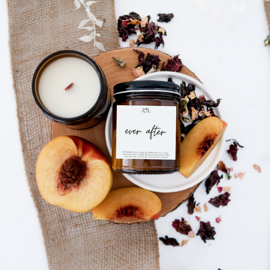 Ever After scented Coconut-Soy Candle with Wooden Wick